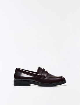 Mocassin Semelle Fine 40 Grenat
