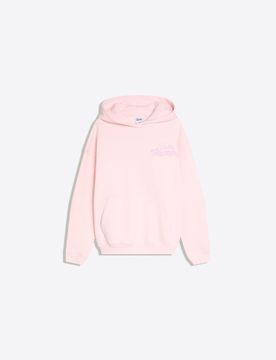 Sudadera Bibble Capucha Print Mujer S Rosa