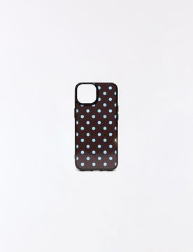 Funda Móvil Lunares Mujer Iphone 14 Pro Max Marrón