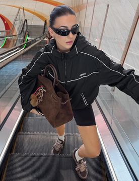 Blouson Technique À Capuche Xs Noir