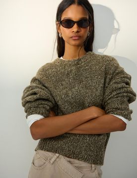 Pull À Taille Ajustée Xs Vert
