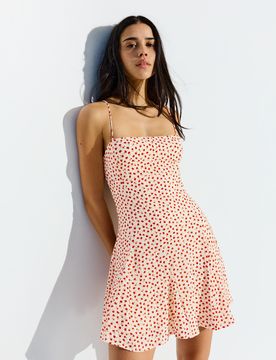 Robe Bretelles Mini Fleurs Xs Multicouleur