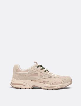 Sneaker mit Lederdetails BEIGE 38