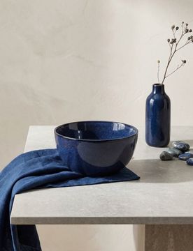 Ciotola in ceramica tinta unita - blu scuro