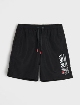 Pantaloncini da bagno NASA - nero