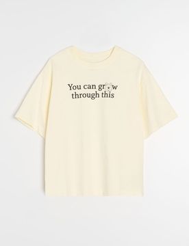 Maglietta in cotone a maniche corte Winnie the Pooh - giallo chiaro