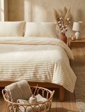 Set di biancheria da letto 200 cm x 220 cm - panna