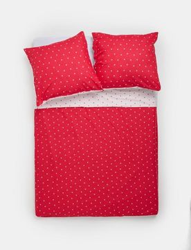 Completo di biancheria da letto in cotone con cuori - multicolor