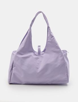 Borsa in tessuto con tracolla per tappetino da ginnastica - lavanda