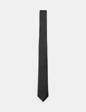 Cravatta tinta unita - nero