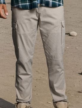 Sinsay - Pantaloni cargo - beige