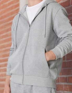 Felpa con cappuccio - grigio chiaro