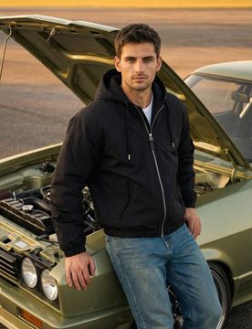 Giacca bomber imbottita - nero