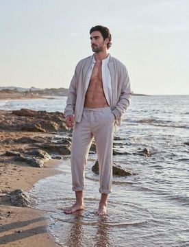 Giacca bomber in viscosa - nude
