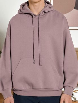 Felpa con cappuccio comfort fit - rosa pastello