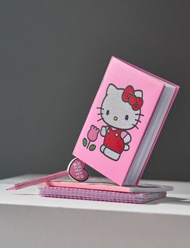Set: taccuino e penna Hello Kitty - rosa shocking