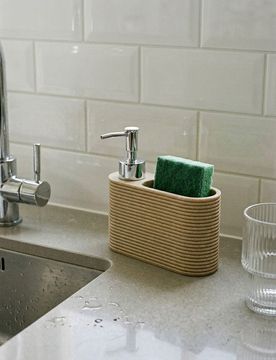 Dosatore scanalato per detersivo per piatti - beige