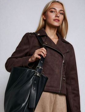 Sinsay - Borsa tote - nero