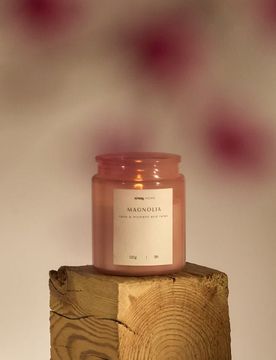 Candela profumata Magnolia - rosa pastello
