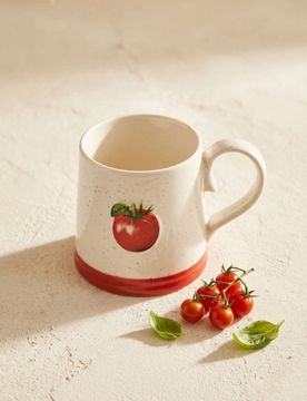Tazza con motivo di verdure - rosso