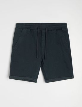 Pantaloncini jogger in denim - steel blue
