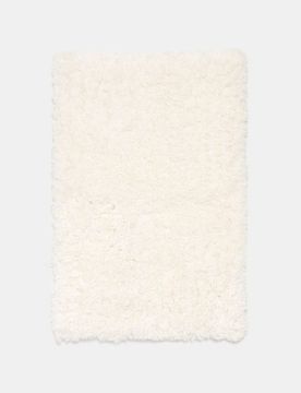 Tappeto a pelo lungo - bianco