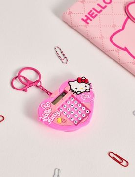 Portachiavi con calcolatrice Hello Kitty - rosa
