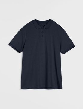 Sinsay - Polo in cotone - blu scuro