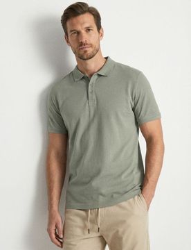 Polo in cotone - verde chiaro