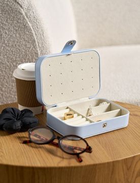 Organizer per gioielli - azzurro