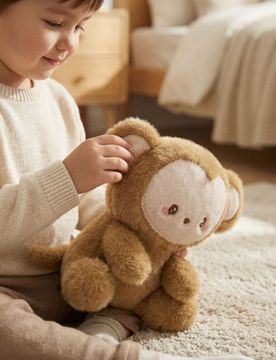 Peluche a forma di scimmietta - marrone
