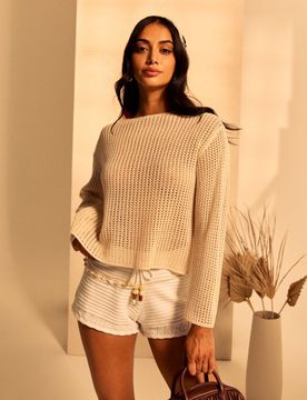 Sinsay - Maglione traforato - nude