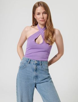 Sinsay - Top in cotone - lavanda