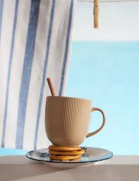 Sinsay - Tazza rigata - beige