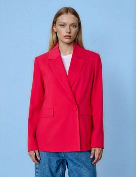 Blazer monopetto - rosa shocking