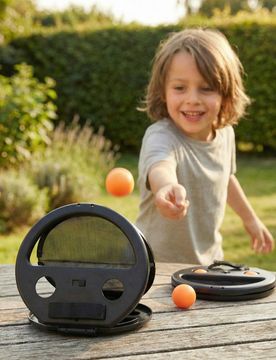 Gioco di abilità per lanciare e prendere la palla - giallo