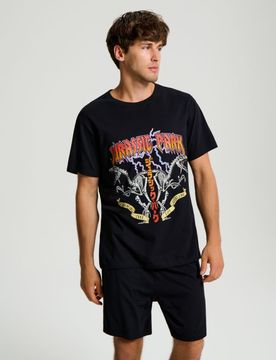 Pigiama a 2 pezzi Jurassic Park - nero