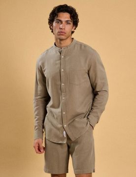 Camicia in viscosa - verde chiaro