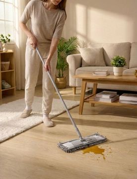 Mocio con manico telescopico - beige
