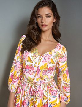 Blusa da camicia - rosa pastello
