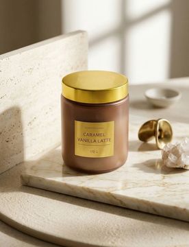 Candela profumata Carmel Vanilla Latte - beige