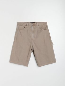 Shorts baggy in cotone - grigio medio