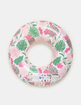 Ciambella gonfiabile con motivo tropicale - multicolor