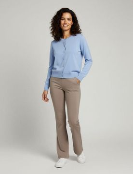 Cardigan in viscosa - indaco