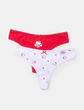 Confezione da 2 perizomi Hello Kitty - multicolor