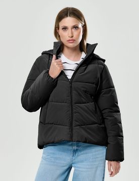 Giacca puffer con imbottitura - nero