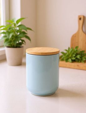 Contenitore per alimenti con coperchio - blu pallido