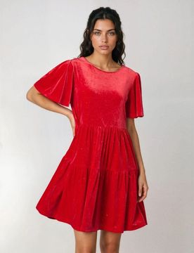 Vestito a palloncino - rosso