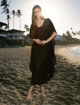 Sinsay - Beach poncho - nero