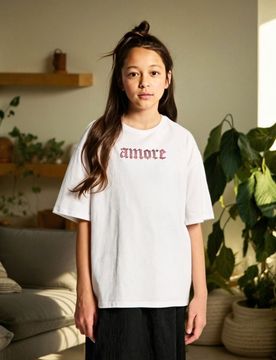 T-shirt con strass - bianco